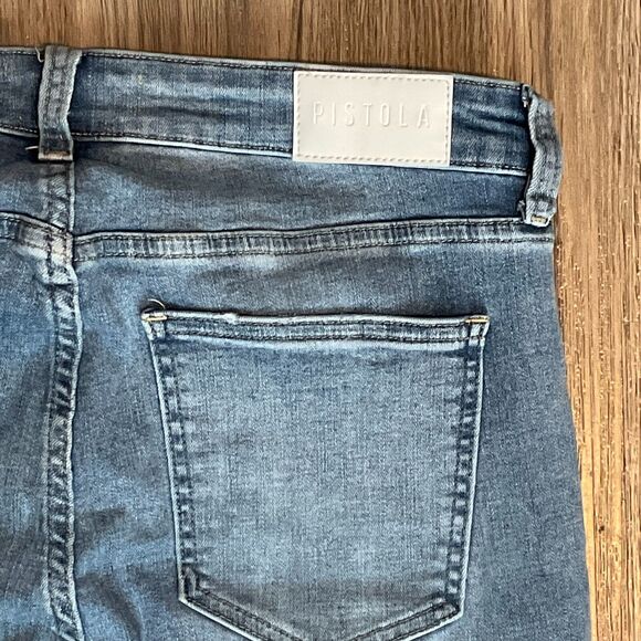 Pistola Arielle Skinny Scissor Cut Hem Jeans Stretch Size 29 Style# P6730MTW EUC - Picture 6 of 9